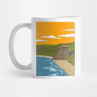 Pipa Beach or Praia de Pipa Tibau do Sul in Rio Grande do Norte Brazil WPA Art Deco Poster Mug